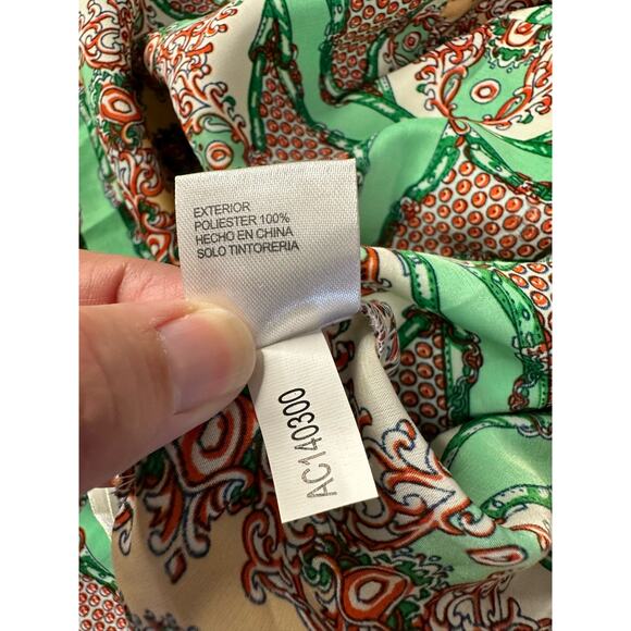 Gianni Bini Women Green Casual Pants Size L Avant Garde Designer Funky - Picture 6 of 7
